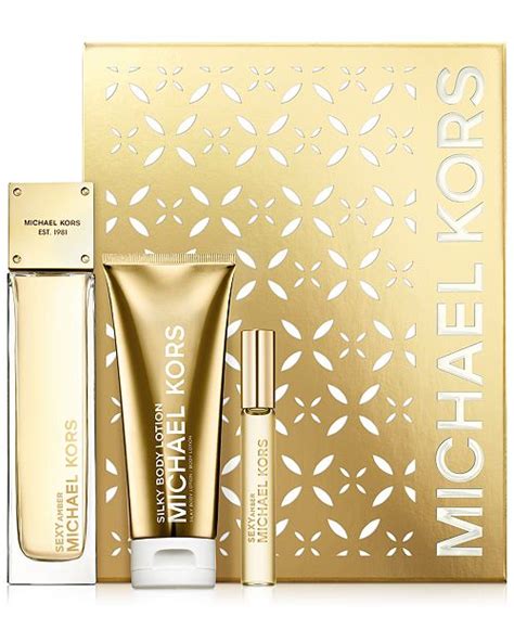 michael kors 3 pc sexy amber gift set|Sexy Amber 3.